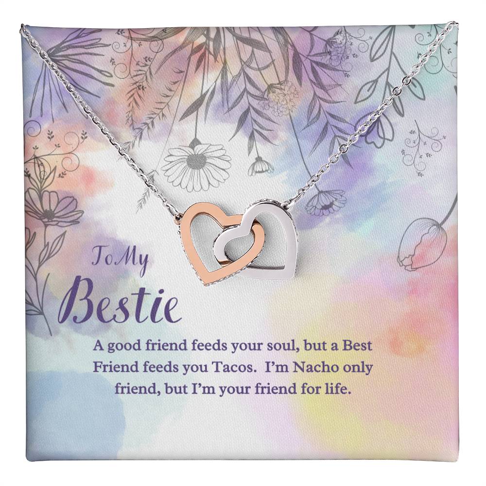 Besties For Life - Interlocking Hearts Necklace