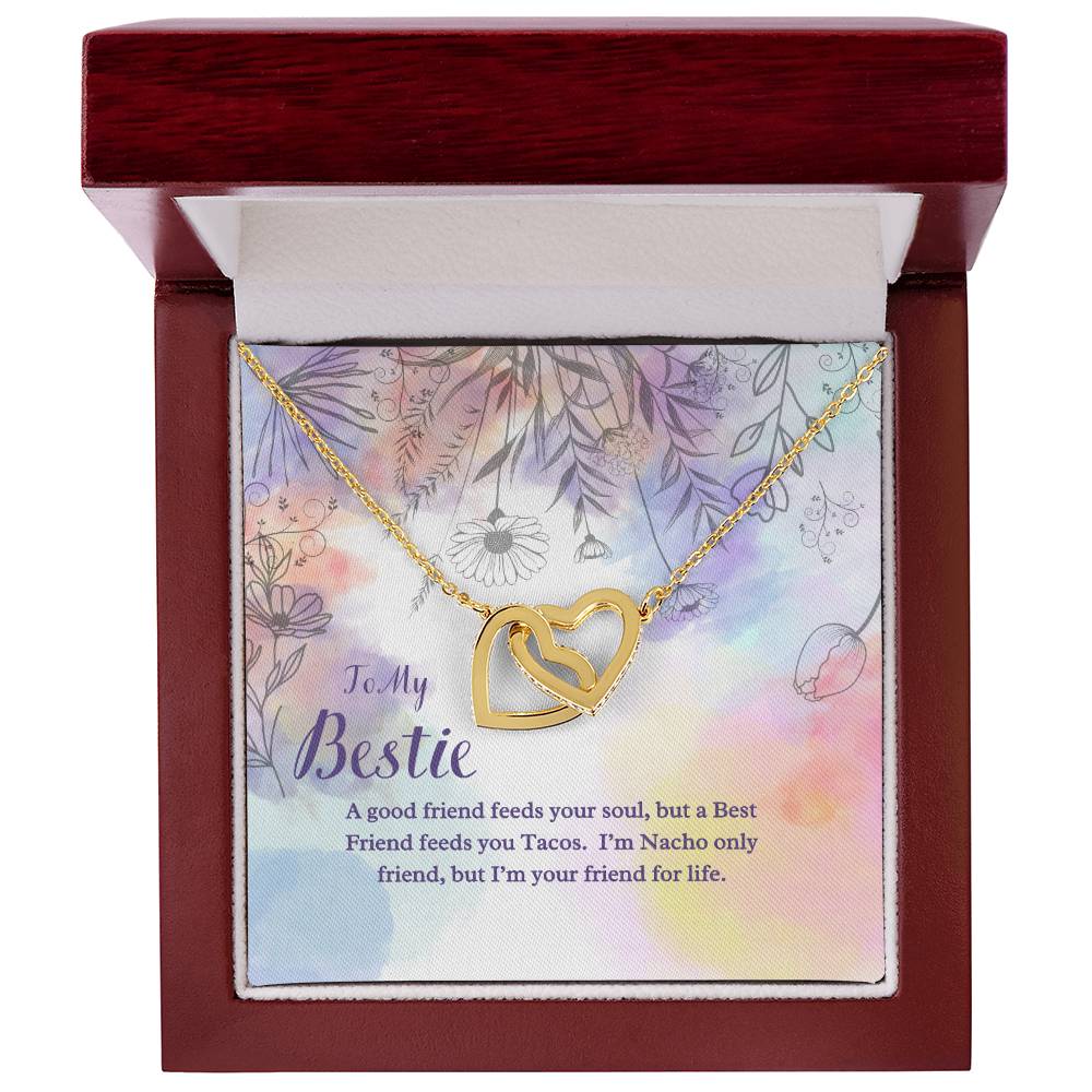 Besties For Life - Interlocking Hearts Necklace