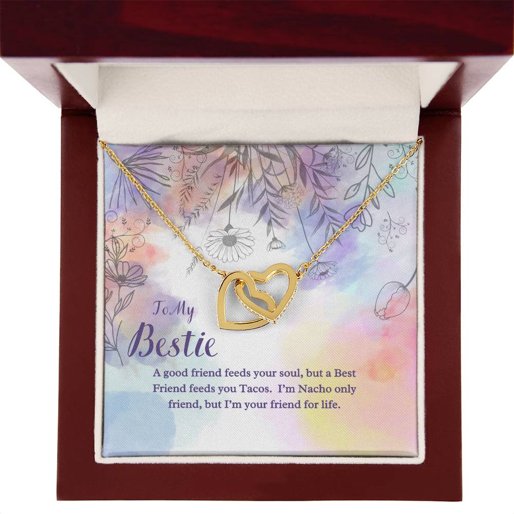 Besties For Life - Interlocking Hearts Necklace