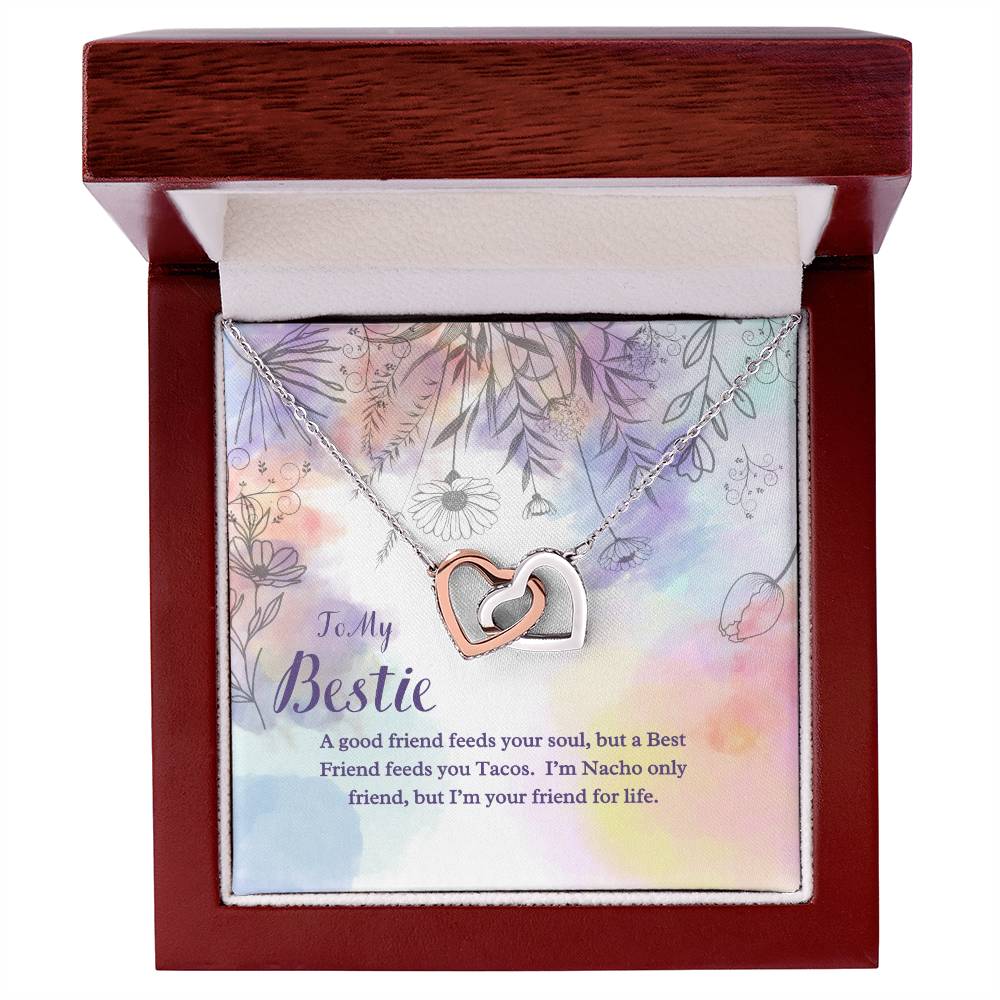 Besties For Life - Interlocking Hearts Necklace