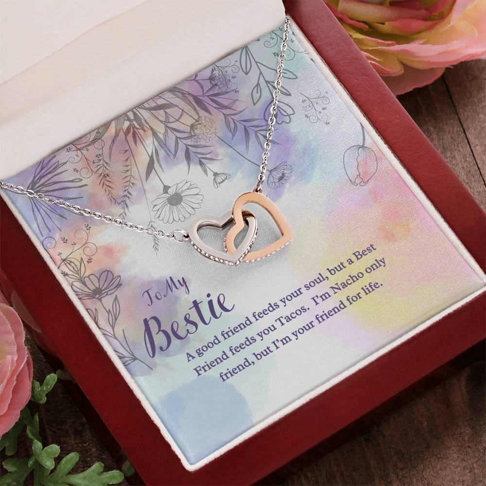 Besties For Life - Interlocking Hearts Necklace