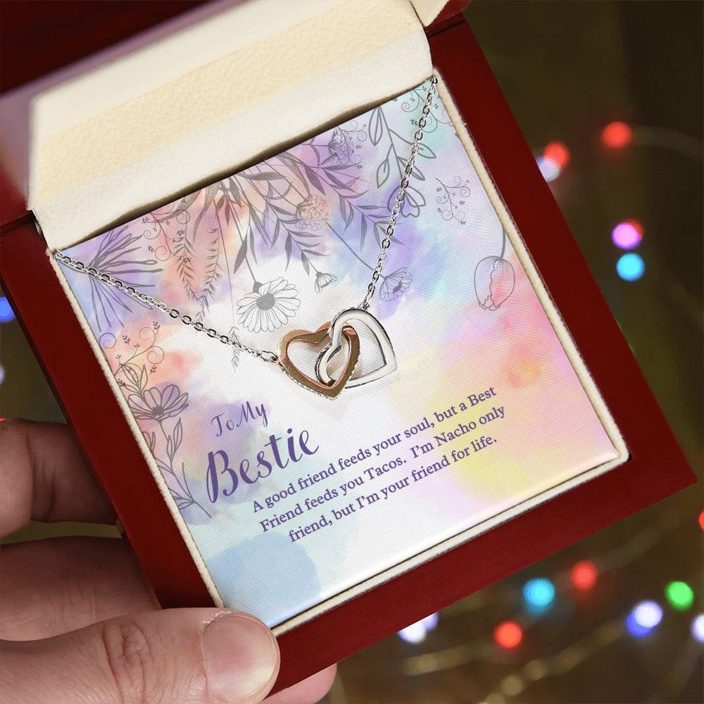 Besties For Life - Interlocking Hearts Necklace