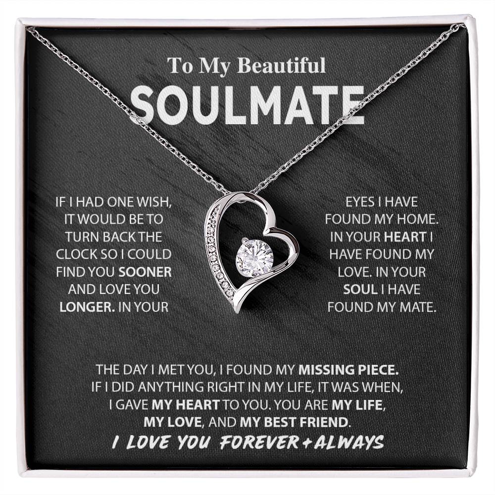 To My Beautiful Soulmate | Forever Love Necklace