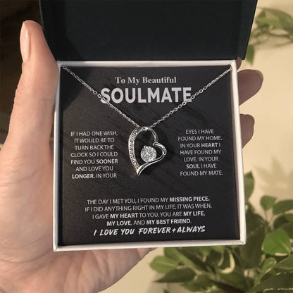 To My Beautiful Soulmate | Forever Love Necklace