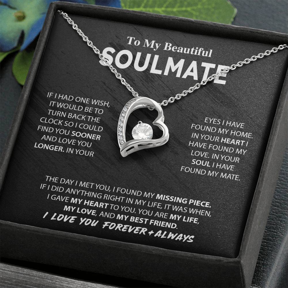 To My Beautiful Soulmate | Forever Love Necklace