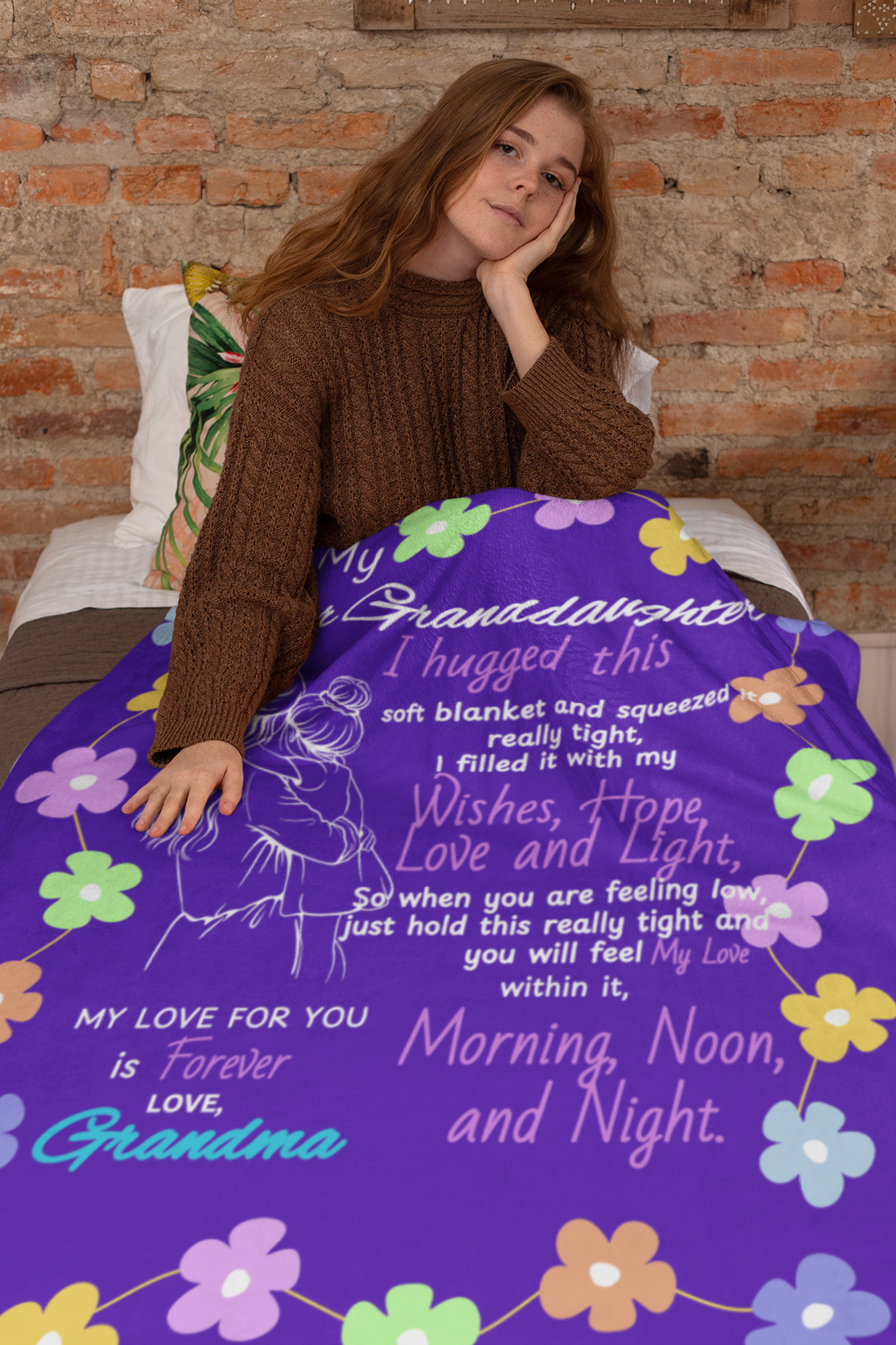 Cozy & Soft, Granddaughter Sweet Words Blanket - 50 X 60 (inches)