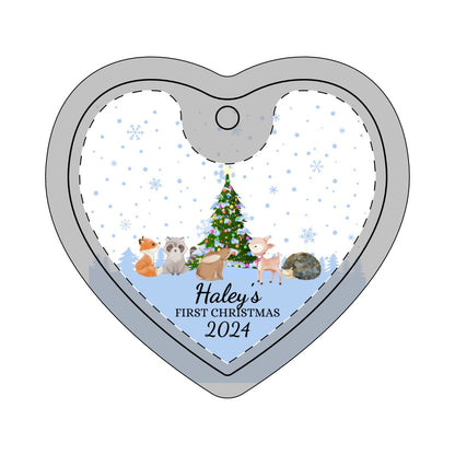 Personalized Ceramic Ornament, 2-Side Print With Your Personalization, Three Shapes To Choose From