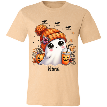 Personalized Cute Ghost Halloween T-Shirt