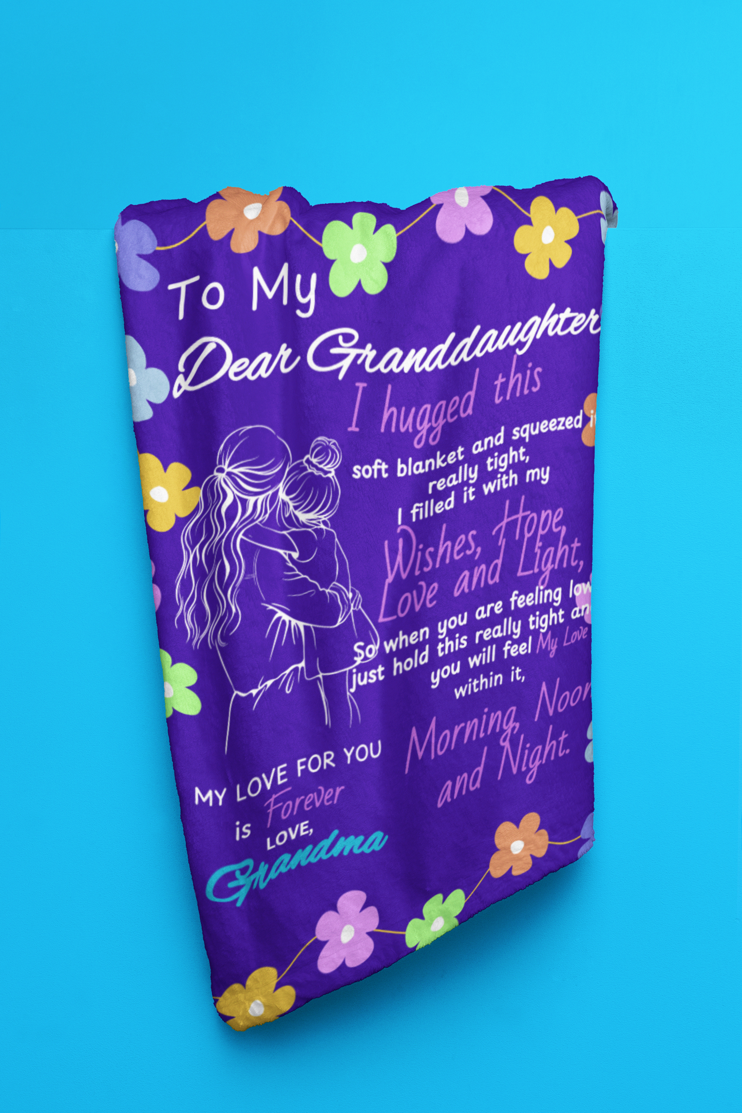 Cozy & Soft, Granddaughter Sweet Words Blanket - 50 X 60 (inches)