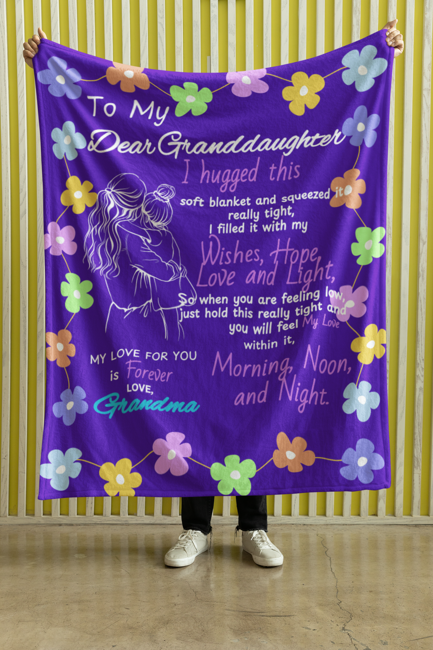 Cozy & Soft, Granddaughter Sweet Words Blanket - 50 X 60 (inches)