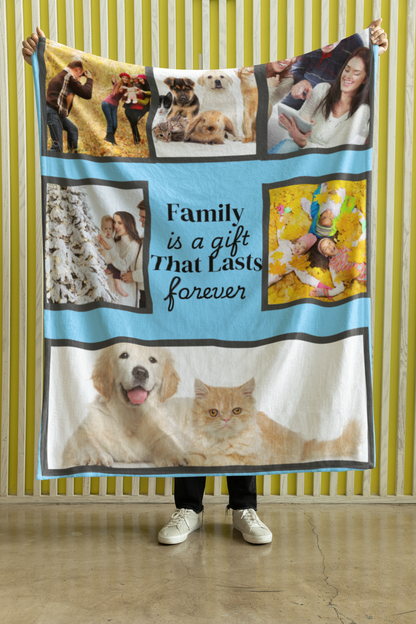 Personalize With Your Photos, Cozy Plush Fleece Blanket 60x80