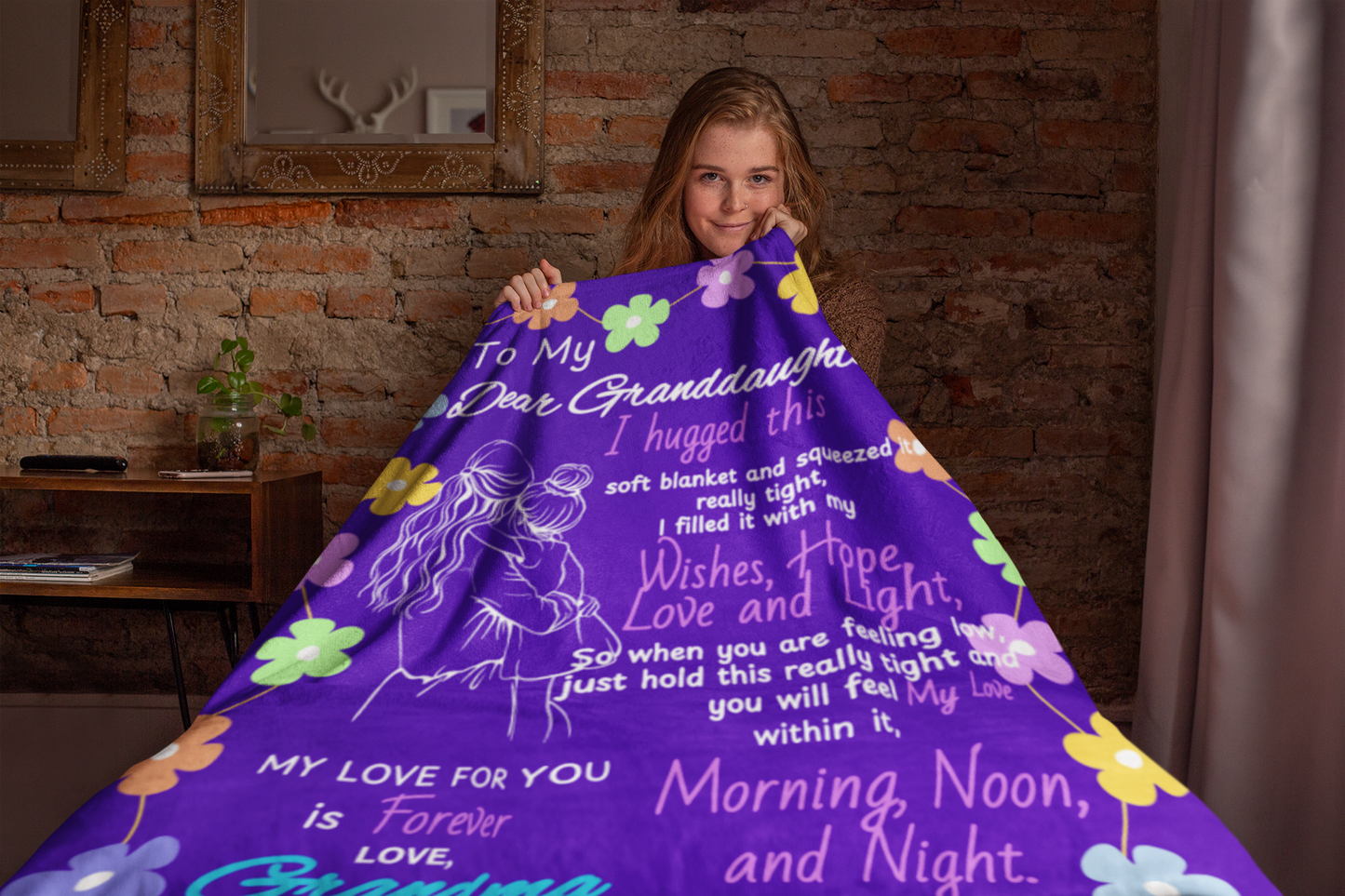 Cozy & Soft, Granddaughter Sweet Words Blanket - 50 X 60 (inches)